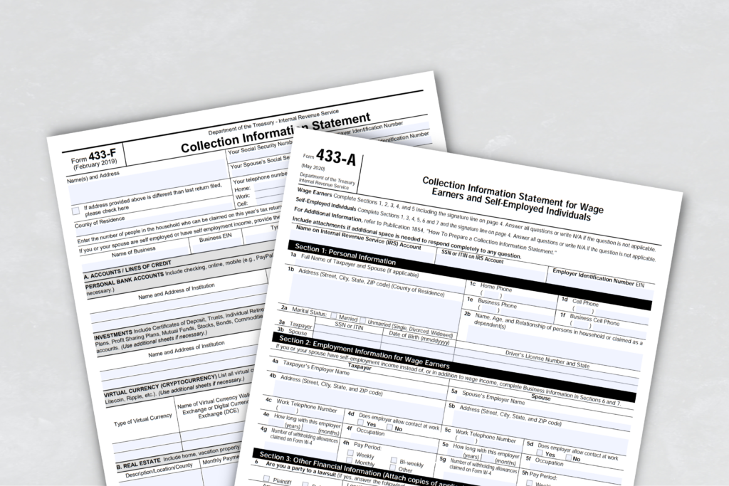 Form 433: How the IRS Assesses Your Ability to Pay Tax Debt - Traxion Tax